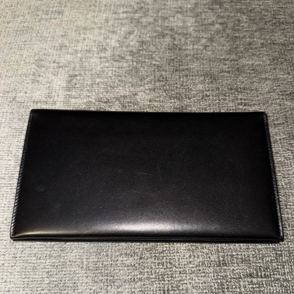 New Saint Laurent Black Leather Travel Wallet - Picture 2 of 8